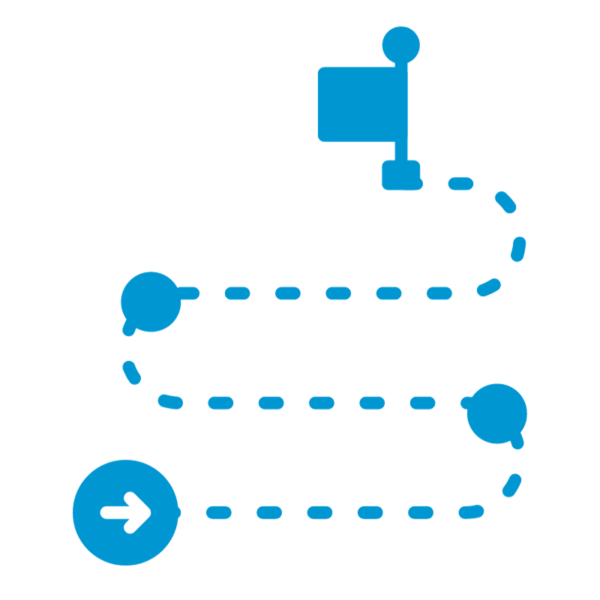 roadmapping square blue